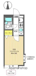 フォーレ谷中【106号室】の間取り