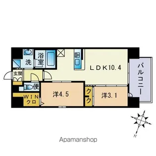 VIVEL大濠【9階】の間取り
