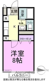 プルミエハイツ B棟【B102号室】の間取り