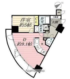 シーアイマンション鶴見【505号室】の間取り