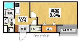 ハピネスコート堺香ヶ丘【203号室】の間取り