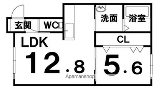 CLARAⅢ【203号室】の間取り