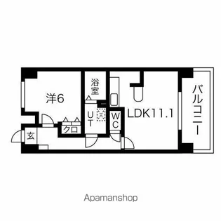 プリマベーラ龍ノ口【8階】の間取り