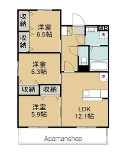STELLA小池原【3階】の間取り