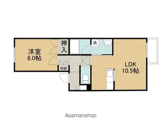 メゾンソレイユ【103号室】の間取り