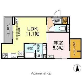 ASSETーCOURT花小金井南町【3階】の間取り