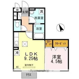 ルルディ【1階】の間取り