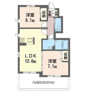 ラ・フォンテ D【1階】の間取り