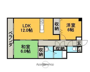 フェリス・フェンテ【2階】の間取り