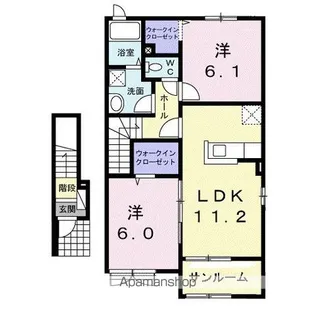 セレーノA【2階】の間取り