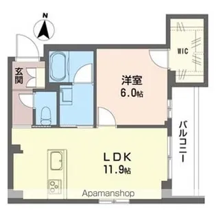 レ・アール トキワ【402号室】の間取り