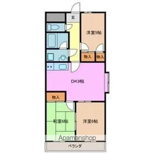 カームウェーブ【4階】の間取り