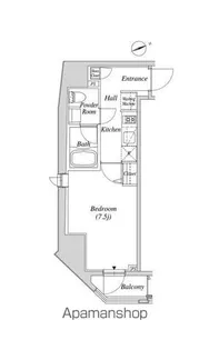 クレセント虎ノ門新橋【11階】の間取り