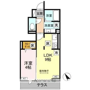 D−ROOM甲州街道【1階】の間取り