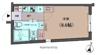 CREAL渋谷笹塚【4階】の間取り