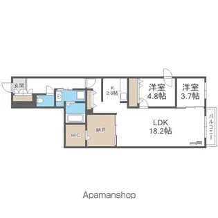 the residence 南平岸【3階】の間取り