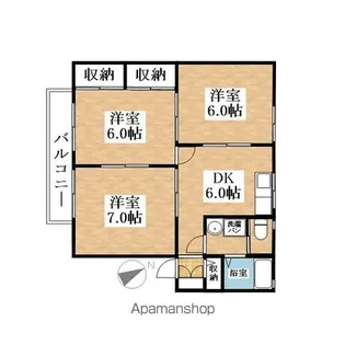 フリーデンハイム【2階】の間取り