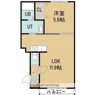 アビターレ中島【2階】の間取り