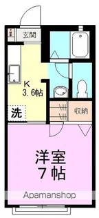 シェモアⅥ【201号室】の間取り