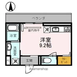 ダイヤモンドフジ鶴橋 プラチナ【2階】の間取り