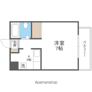 サニーコート菊水【1階】の間取り