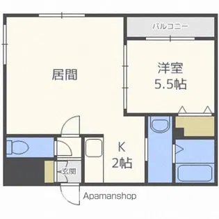 クラリス菊水V【3階】の間取り