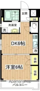 ミラコスタ中野【1階】の間取り