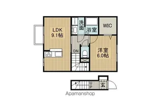 GLANZ D【202号室】の間取り