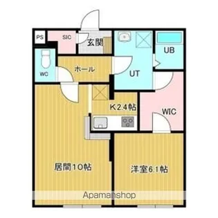アルカサール山の手【2階】の間取り