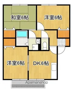 パナハイツ清水【102号号室】の間取り