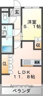 ハイム・ルミナス【1階】の間取り