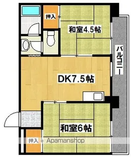 JSC帝塚山【3階】の間取り
