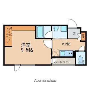 AT小舟【402号室】の間取り