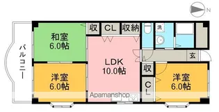 プロムナード万々【1階】の間取り