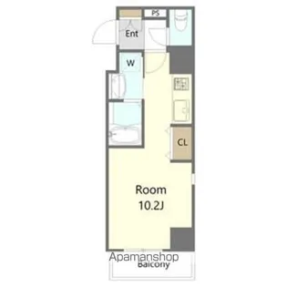 THE RESIDENCE IMAIKE EAST【10階】の間取り