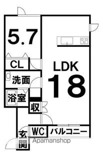 エトス白樺【302号室】の間取り