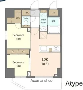 SーRESIDENCE浅草CLARITY【9階】の間取り