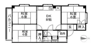 メゾンエトワール【2階】の間取り