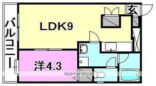 MAISON DE SEC【201号室】の間取り