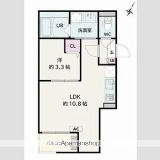 JACK YAYOIⅠ【302号室】の間取り
