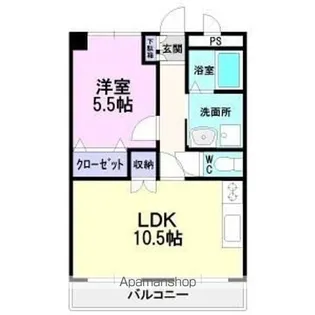 サンフィット・コンフォースII【1階】の間取り