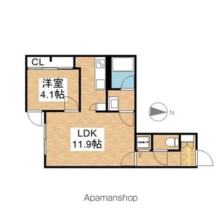 quador noie 今池【1階】の間取り