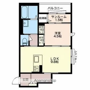 カスティージョ【303号室】の間取り