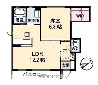 シャーメゾン ペル センプレ【1階】の間取り
