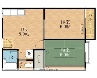 いづみハイツ【201号室】の間取り
