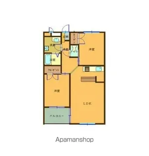 プラザ本牧元町【4階】の間取り