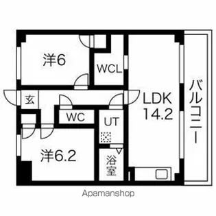 ロイヤル若葉台【2階】の間取り