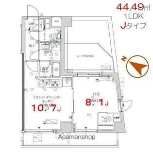 K−COURT押上【7階】の間取り
