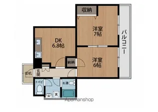 新潟県新潟市中央区上所上1丁目【マンション】の間取り