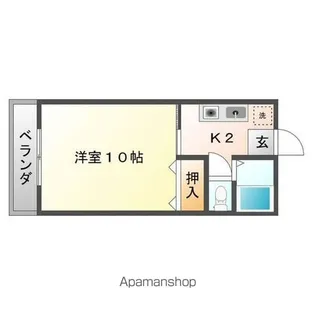 グリーンハイツ【2階】の間取り